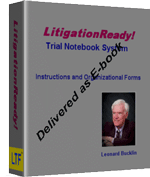 LitigationReady™ Lawyer's trial notebook